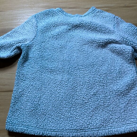 Disney Fleece Pullover Sweater Ohana Stitch Teal Women's Sz M (8-10) Super Soft - Picture 8 of 9